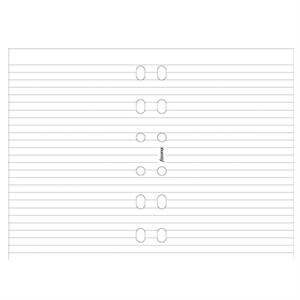 Filofax Pocket Diary Ruled Notepaper Refill